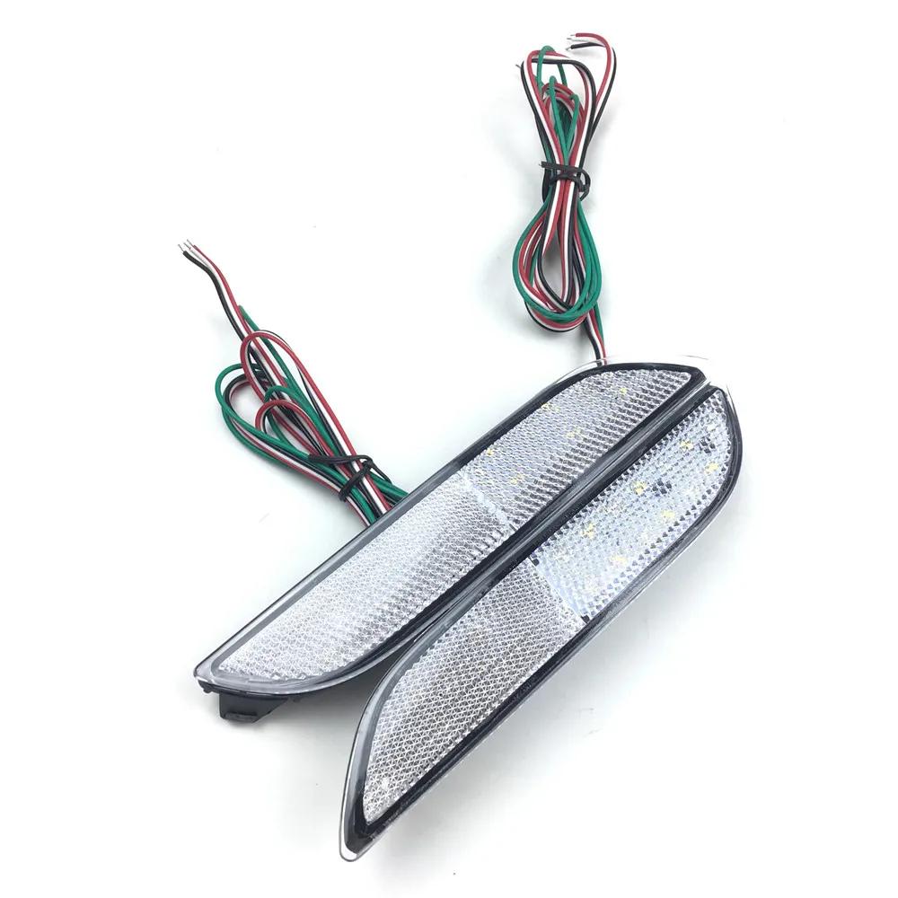 Pair Bumper Reflector Turn Signal Brake Tail LED Light For Toyota Camry 2018-up