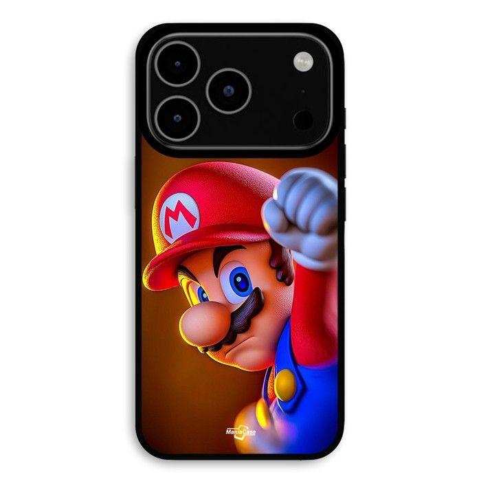 Coque Pour iPhone 17 Pro Max Super Mario pouvoir Maniacase noir