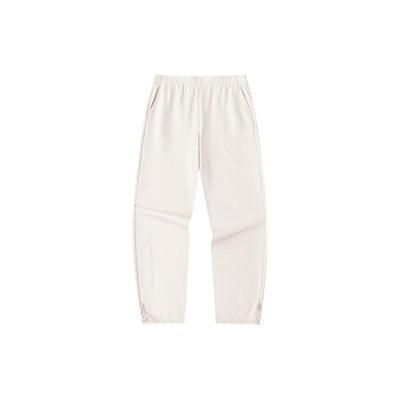 Lifestyle Series Letter High-Waisted Loose Cuff Knitted Sports Pants Women Bottoms Nude-Apricot-White 162418325-1