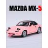 1/32 Mazda MX-5 miniaturní odlitek Miata Roadster hračka model auta zvuk a světelné dveře otevíratelné sběratelský dárek pro děti chlapce i dítě