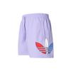 Adidas Originals Trefoil Tricolor Logo Swim Shorts Men Swim Shorts Light-Purple GN3569