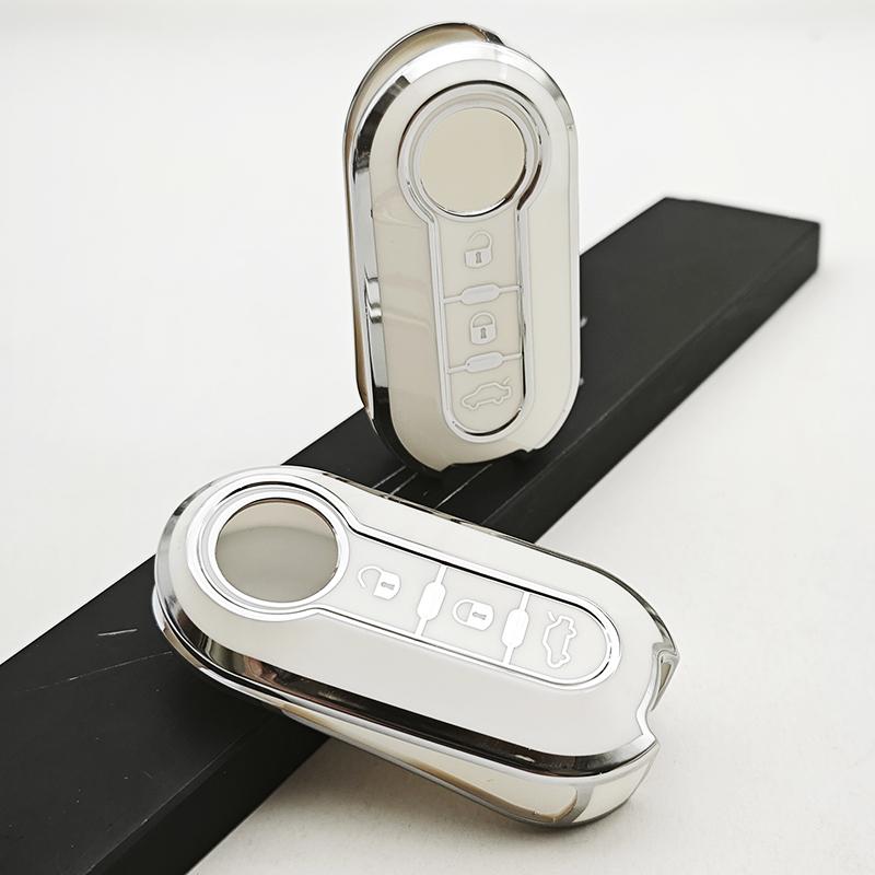 1pc New TPU Car Key Case Cover Shell For FIAT 500 Ducato Punto Panda Lancia Musa Citroen Jumper Peugeot Boxer Accessories