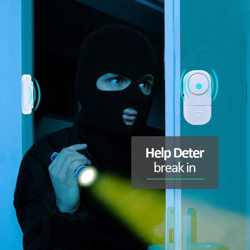 1–10 Stück kabelloser Türsensor, Mini-Fenstertür-Alarm, magnetischer Sensor, kabelloser Heimfenster-Türeinstieg, Anti-Dieb-Sicherheitsalarm, 90 dB