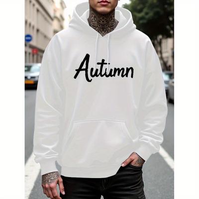 Classic Hoodie, Fabric Fleece Pullover, Adjustable Drawstring Hood, Casual Daily Wear