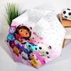Colorful Friends Dollhouse Umbrella Folding Umbrella, Automatic Umbrella 8-Frame for Travel, Camping Use Gift for Halloween Christmas