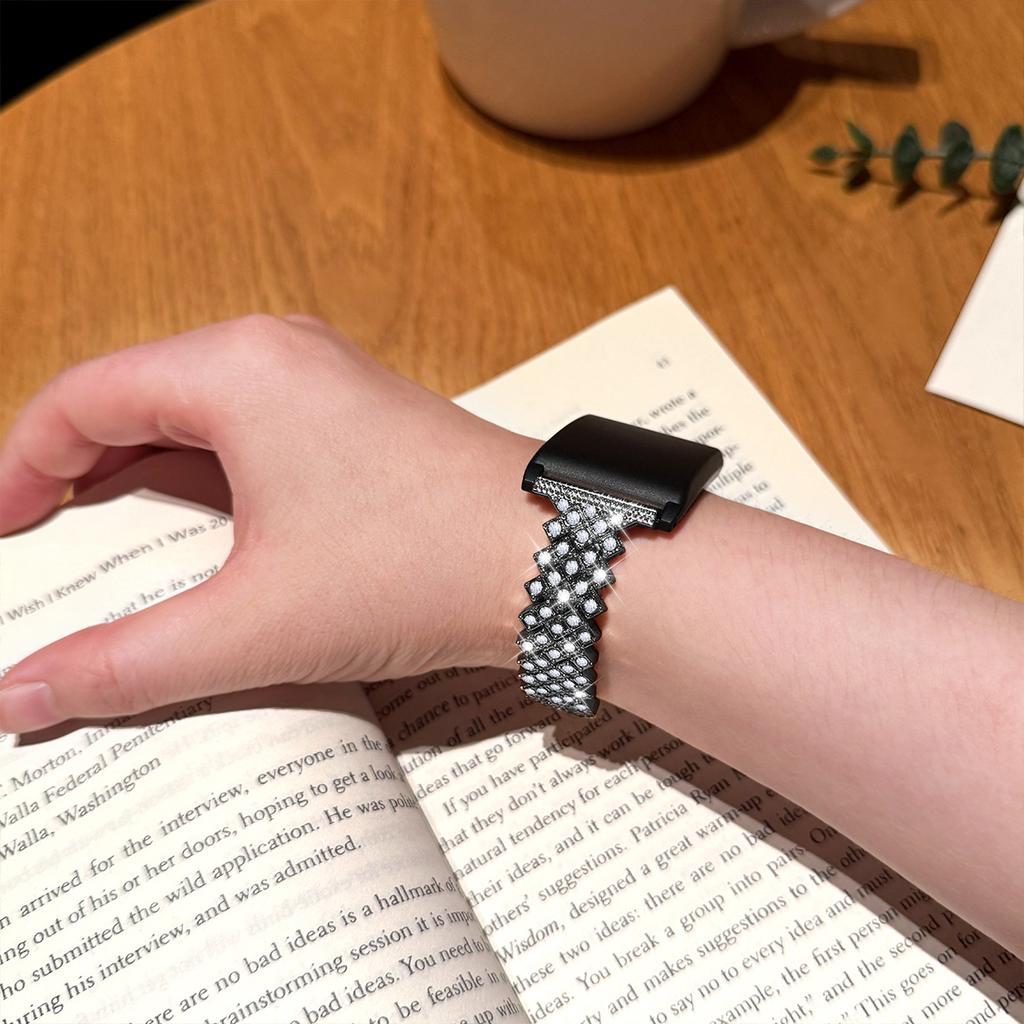 Bling Diamantarmband För Whoop4.0 Lyxigt Rostfritt Stålband För WHOOP Kvinnor Metall Smartklocka Ersättningsarmband Tillbehör