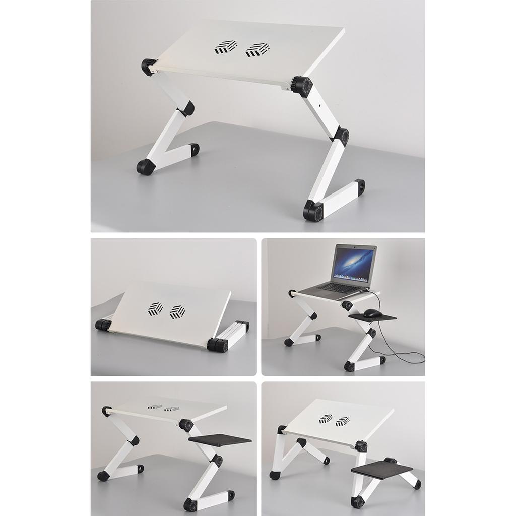 Bærbar PC-stativ Ergonomisk Justerbart Sammenleggbart Notatbok-PC Riser for Hjemmekontor Reise 3 Sammenleggbart