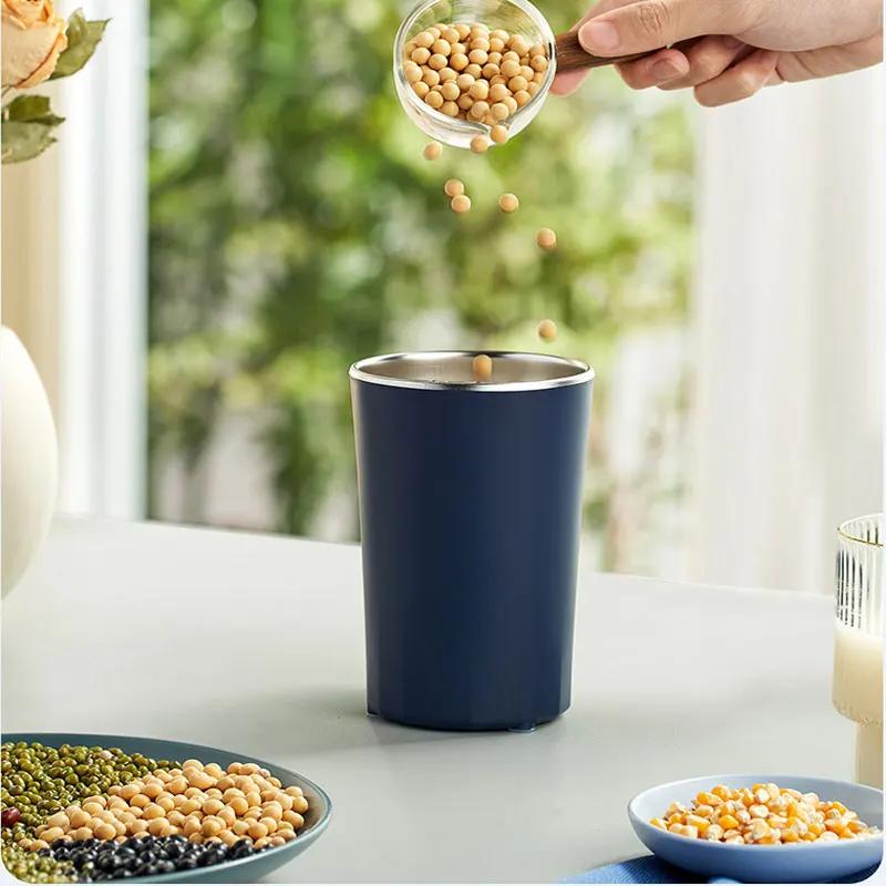 Small Electric Grinding Machine Grain Grinder Coffee Grinder Stainless Steel Nuts Beans Grains Mill For Kitchen