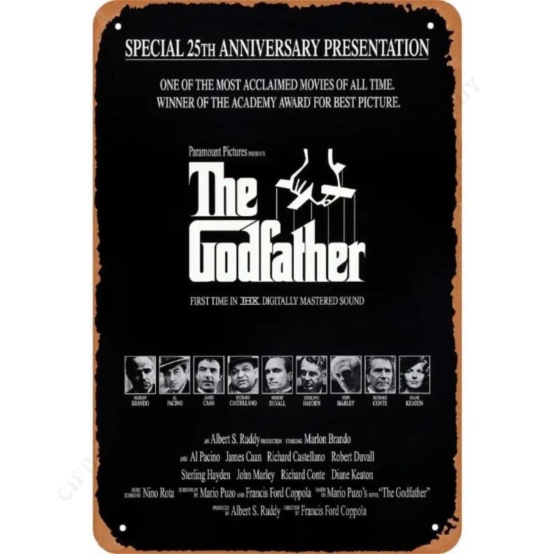 The Godfather Movie Vintage Metal Tin Sign Home Decor Gift 20x30cm