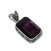 Beautiful Amethyst Gemstone Silver Pendant in 925 Sterling Silver- Handmade Design, Everyday Wear Jewelry, Unique Pendant Engagement Gift