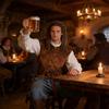 Renaissance Pirate Cosplay Outfit With Velour Material For Theatrical Events