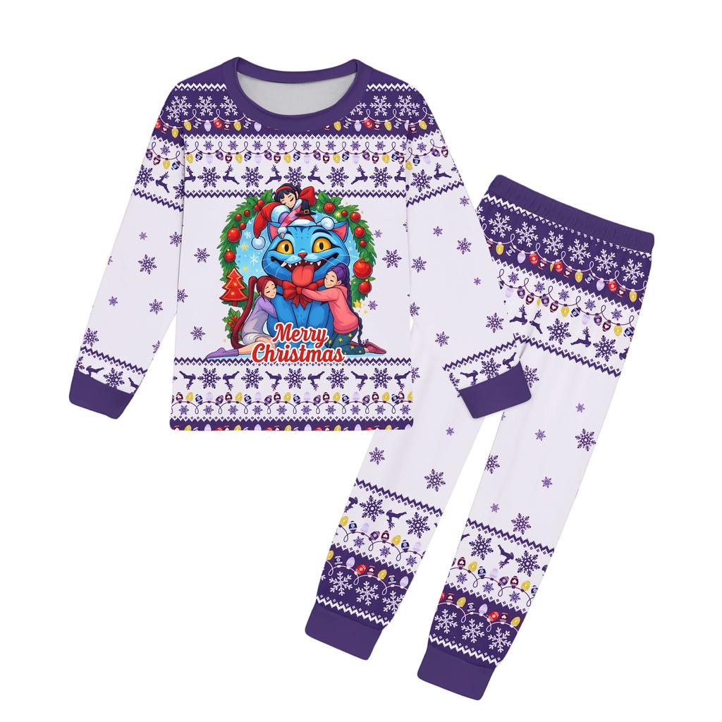 Jentesett Barn T-skjorte 2 stk Langermet Tegneserie Klær Antrekk