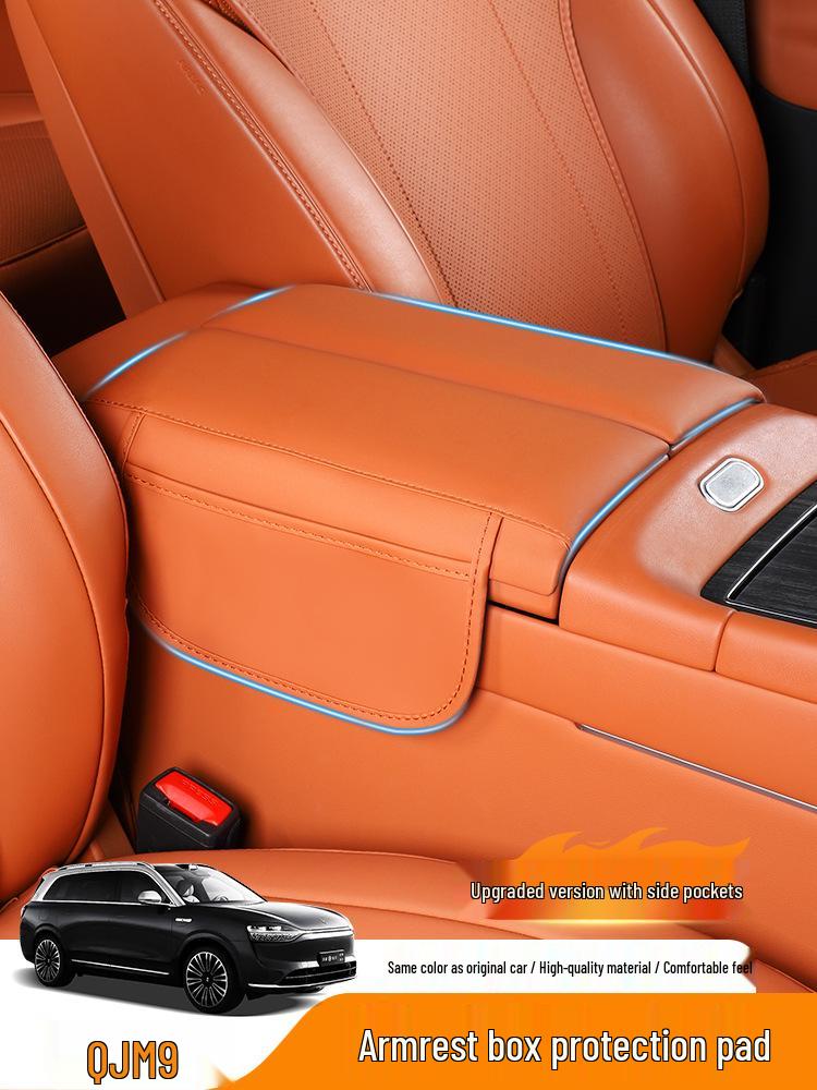 AITO M9 Armrest Box Cover: Center Console Heightening Pad & Protective Sleeve for Car Interiors