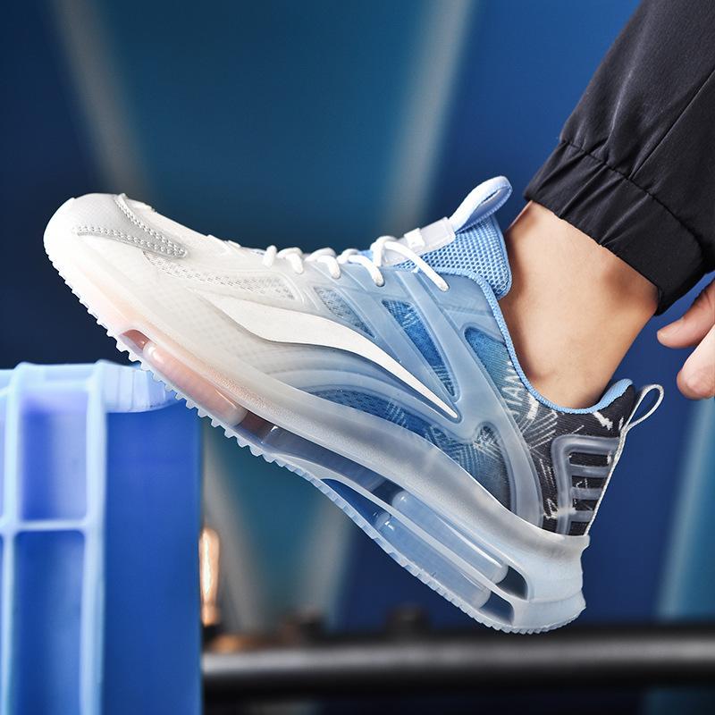 Large Size Spring and Summer Breathable Mesh Casual Sports Shoes Air Cushion Soft Sole Dad Trendy Shoes