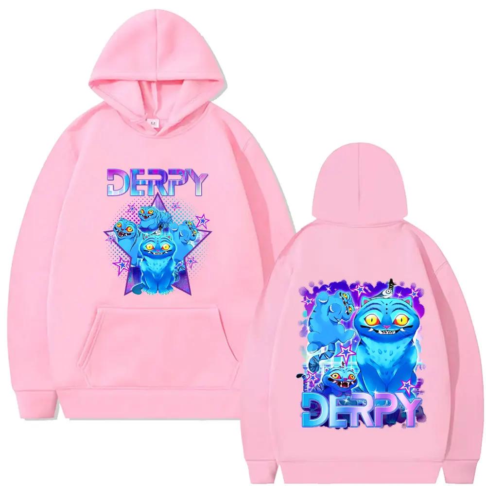 Kpop Demon Hunters Derpy Tiger Hoodie Men Women Fashion Casual Pullover Hoodies Autumn Winter Vintage Cool Fleece Streetwear