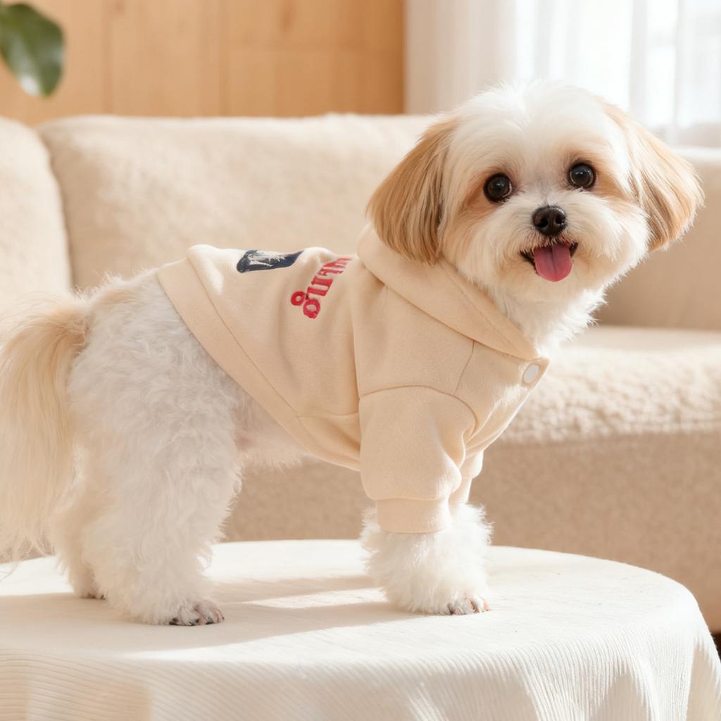 Pet Clothes Autumn and Winter Small Dog Puppy Happy Dog Cat Warm and Comfortable Introduction Sweatshirt
