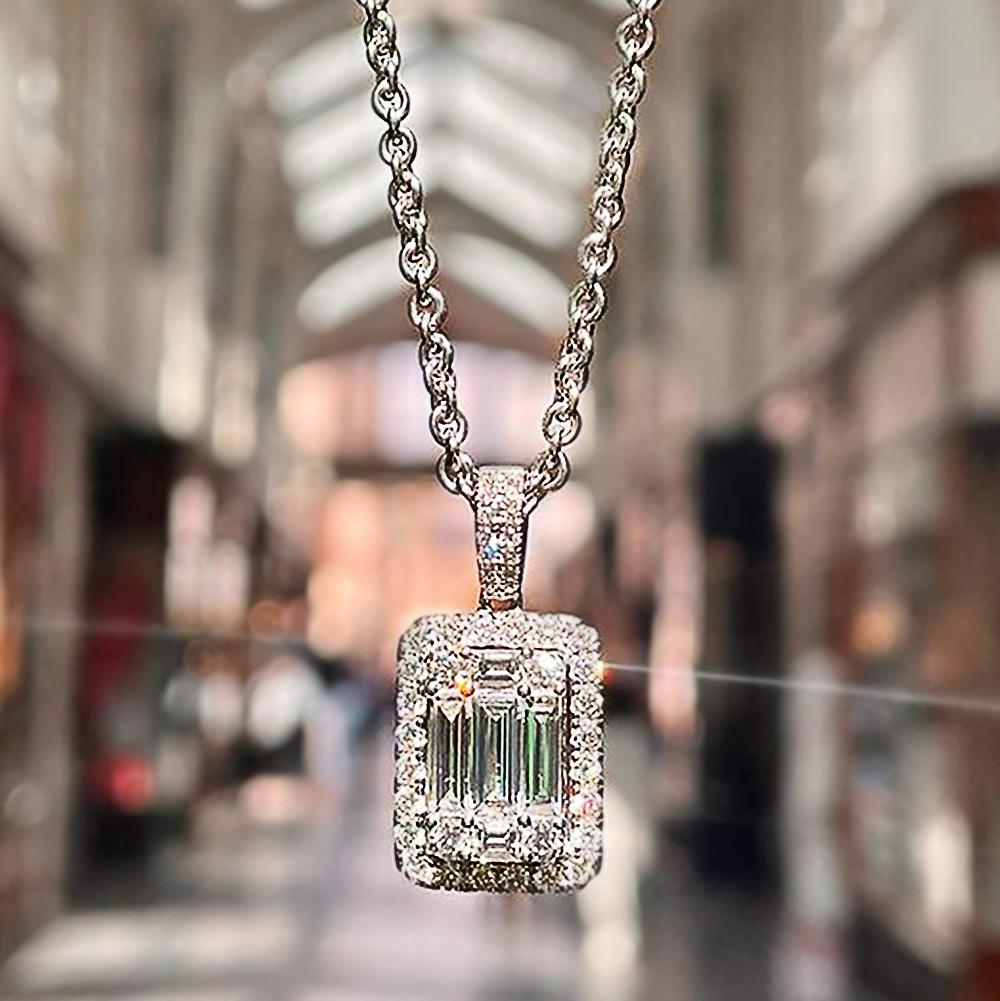 

Новая мода контрактный дизайн квадратный цирконий ожерелье для женщин роскошные свадебные аксессуары для невесты эффектные ювелирные изделия новые