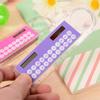 1pc 10cm Ruler Mini Calculator Ultrathin Solar Energy Multifunction Calculator for Children School