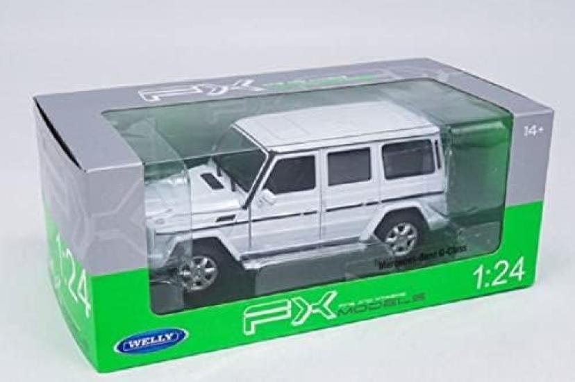 WELLY scale White Diecast Model Finished 24012W WT 1/24 Mercedes-Benz G-Class / Car, Product,