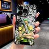 Anime O-ones-l-luffys P-pieces Plating Phone Case For Samsung S26 S25 S24 S23 S22 Note20 Edge Plus Ultra 4G 5G Anti Fall Airbag