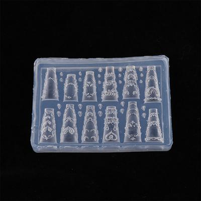 3D Kuchencreme Rock Schleife Band Acrylform Nagelkunst Dekorationen DIY Design Silikon Nagelkunstform Vorlage Für Nagelanhänger