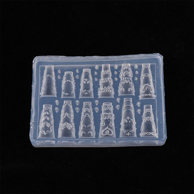 

3D Торт Крем Юбка Бант Лента Акриловая Форма Украшения для Нейл-арта DIY Дизайн Силиконовая Форма для Нейл-арта Шаблон для Нейл-шармов Onesize