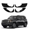 Door Anti-Kick Pad for Jeep Renegade 2015-2023 Carbon Fiber Suede Leather Interior Trim