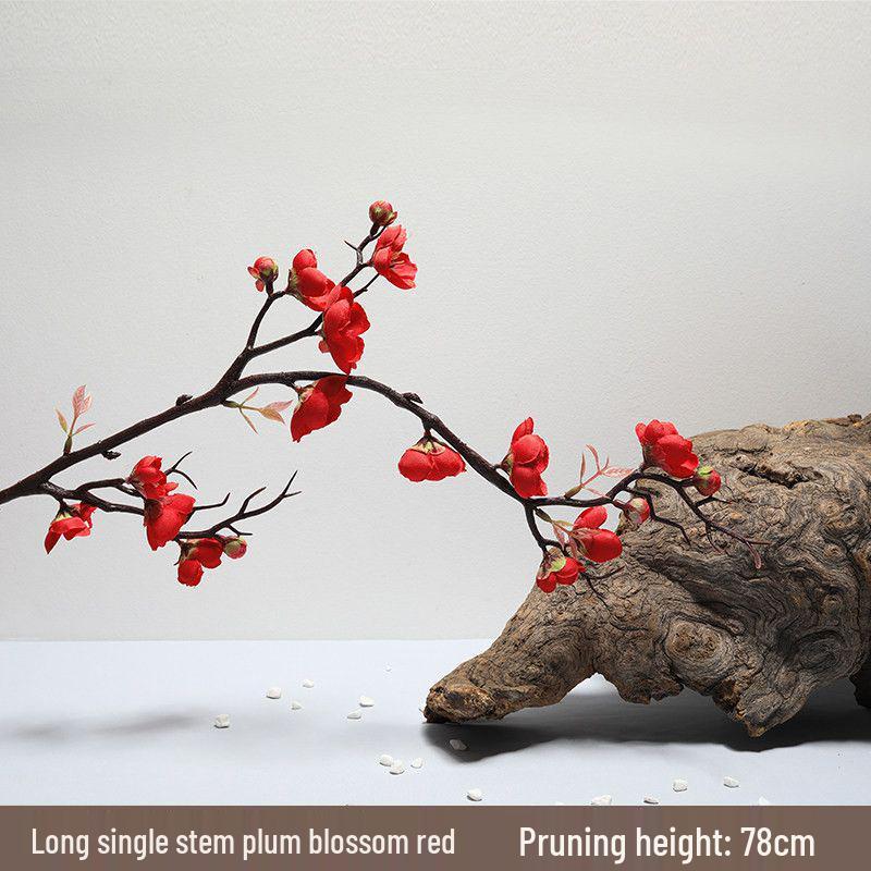 Artificial Plum Blossom Tree Branch Ornament - Ancient Style Indoor Decor and Dance Prop