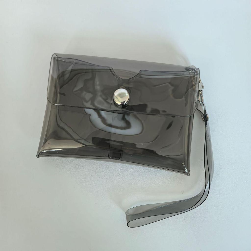 Spot Fresh Lipstick & Nail Polish Storage: Double-Layer PVC Transparent Pouch & Coin Purse