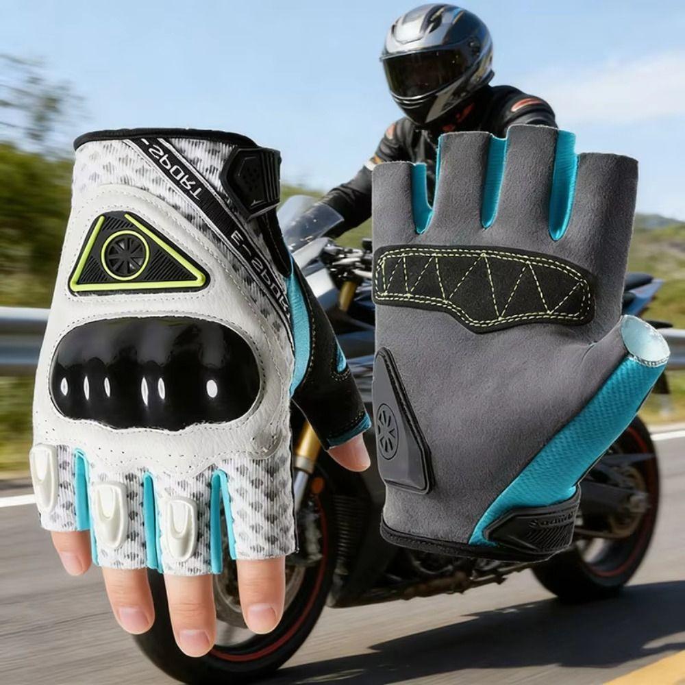 Breathable Motorcycle Gloves Shock-Absorption Protective Gloves Riding Gloves  Men's Riding