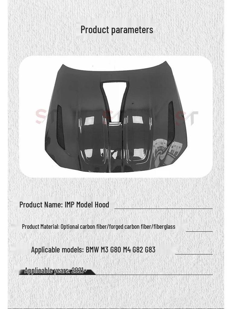 BMW M3 G80 M4 G82 Carbon Fiber IMP Style Front Hood Body Kit