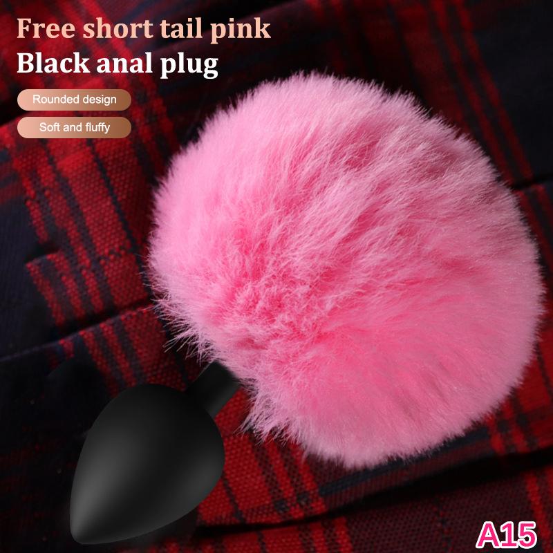 1Pc Sexy Fox Anal Plug Tail Silicone Butt Plug Dildos for Women Men Long Tail Cosplay Adult Sex Toy Game
