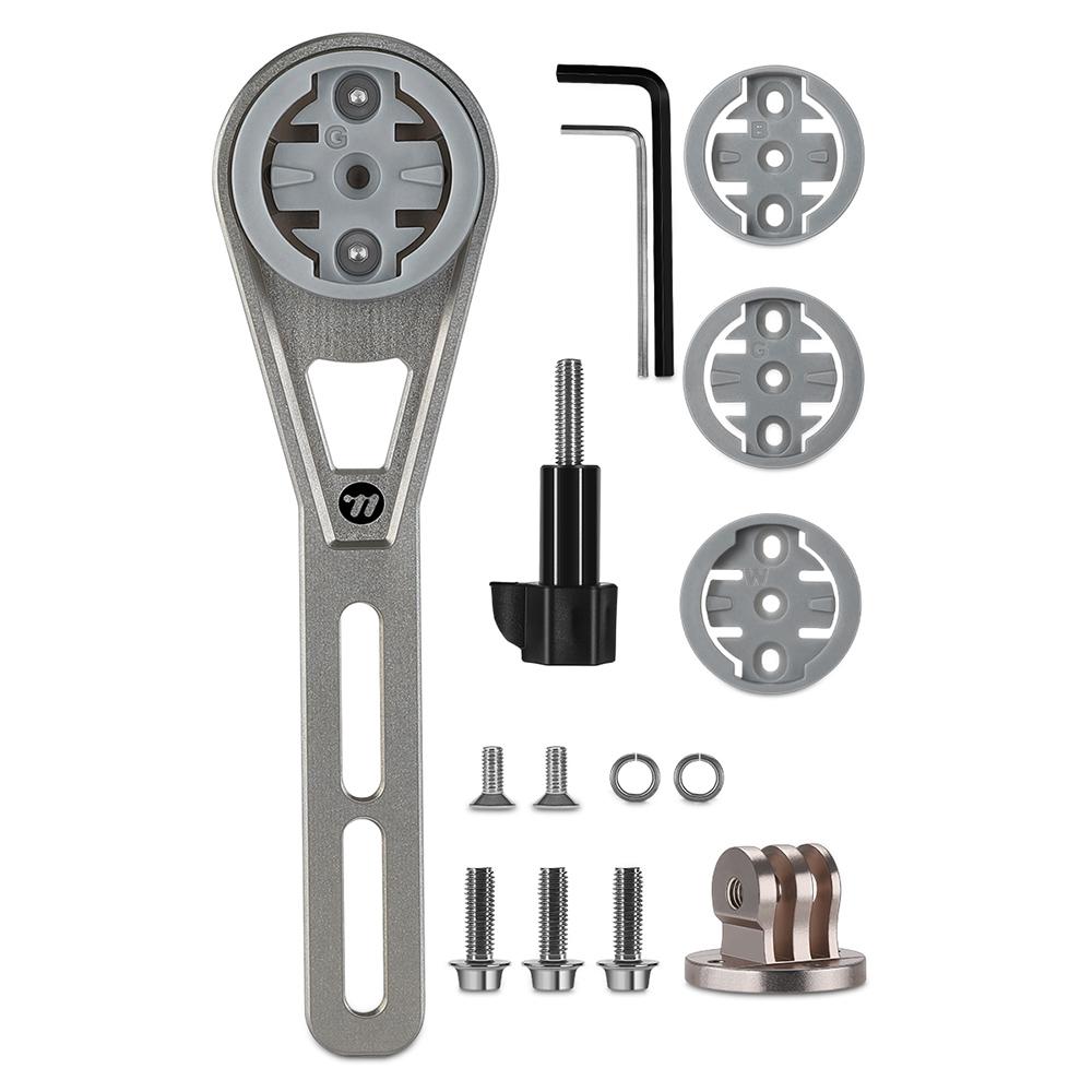 

WEST BIKING YP0719438 Titanium Alloy Bike Computer Mount Extension Bracket for Bicycle Handlebar A