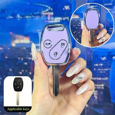 TPU Car Remote Key Protector Cover, Fit For Accord Civic CR-V Pilot Insight Ridgeline, Keyless Auto Accessories