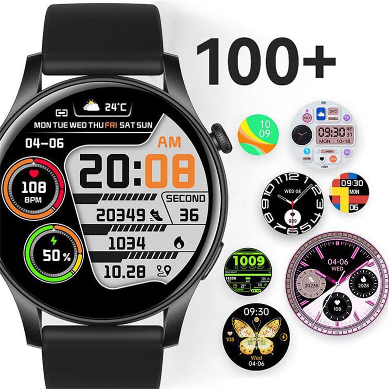 Mode Neues Multifunktions-Bluetooth-Sportarmband Smart Herzfrequenz AMOLED1.43" Blutsauerstoff Gesundheitsuhr Männer Frauen Sportarmband