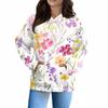 Women's Fashion Daily  Casual Hoodie Long Sleeve Printed Top