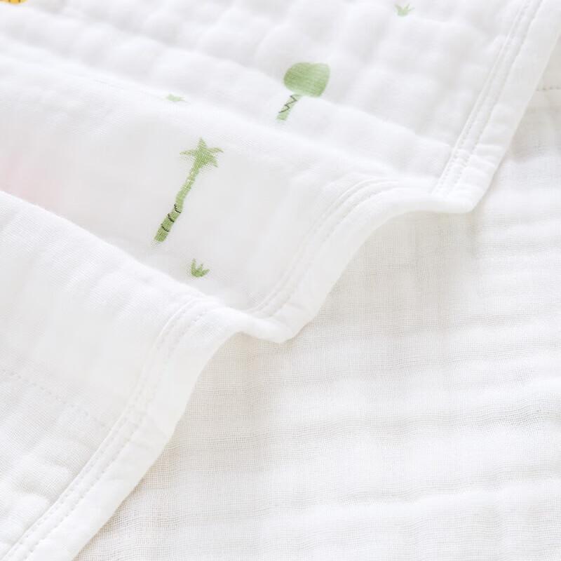YEEHOO (YEEHOO) Class A 6-Layer Pure Cotton Breathable Gauze Bath Towel, Newborn Baby Bath Towel, Children's Towel, Lion Pattern, 115x115cm