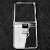Průhledný prachotěsný kryt na telefon s prstenovým pantem, nárazuvzdorný ochranný kryt pro Samsung Galaxy Z Flip7 FE Flip6 Flip5 Flip4 Flip3