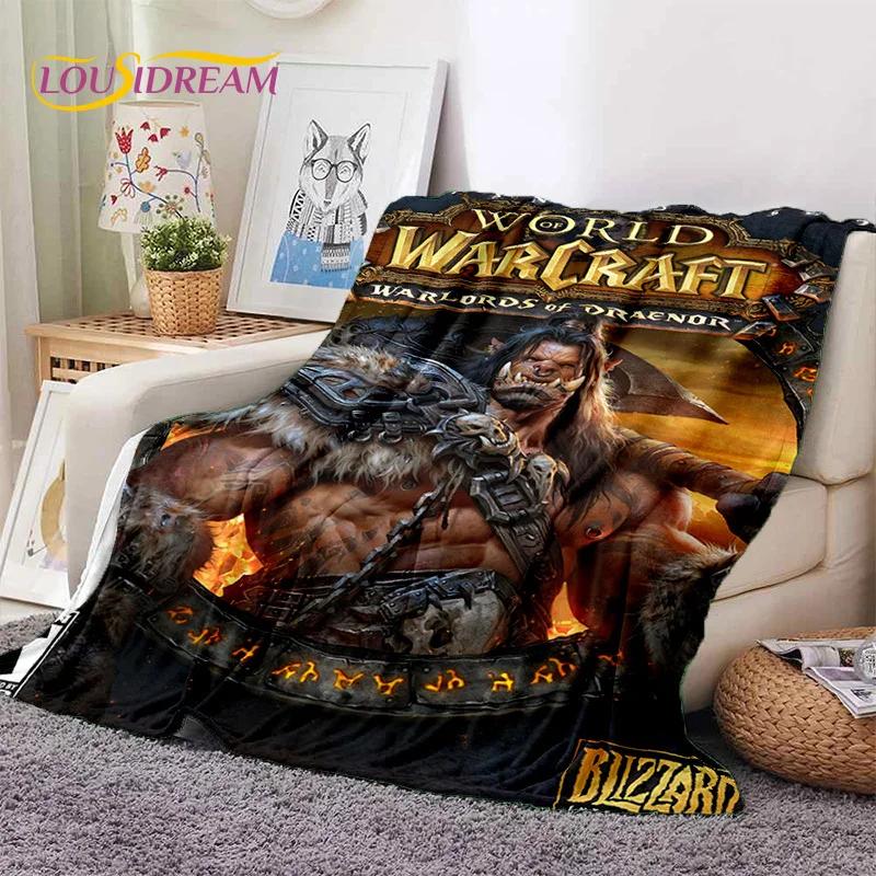 WOW, World of Warcraft Demon Hunter, Lich King Game Flannel Blanket for Beds Bedroom Sofa Picnic,Throw Blanket Outdoor Leisure