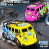1: 32 Mini 2.4G RC Car Light 4WD Drift Remote Control Car Proportional Throttle Remote Control Camera Racing Model Gift