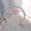 Lolita White Angel Wings Virgin Mary Bead Chain Baroque Halo Tiara Hair Accessory Virgin Mary Sun Godmother's Crown KC Headwear