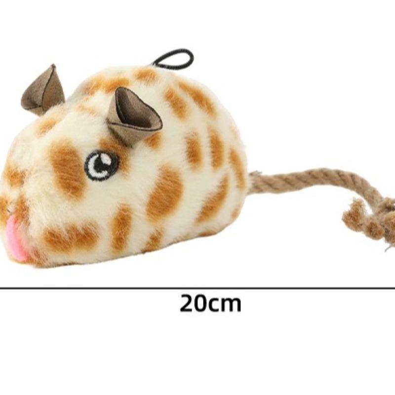 Cat Interactive Plush Mouse Toy Squeaky Mouse Kitten Toy Simulation Mouse Cat Self Toy With Bell Indoor Pet Cat Toy
