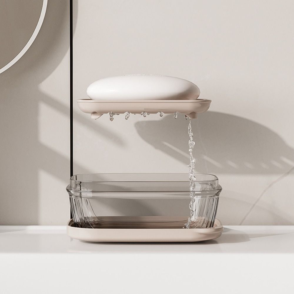 Portable Gadgets Travel Soap Dish With Drain Plate Soap Storage Box Bathroom Supplies