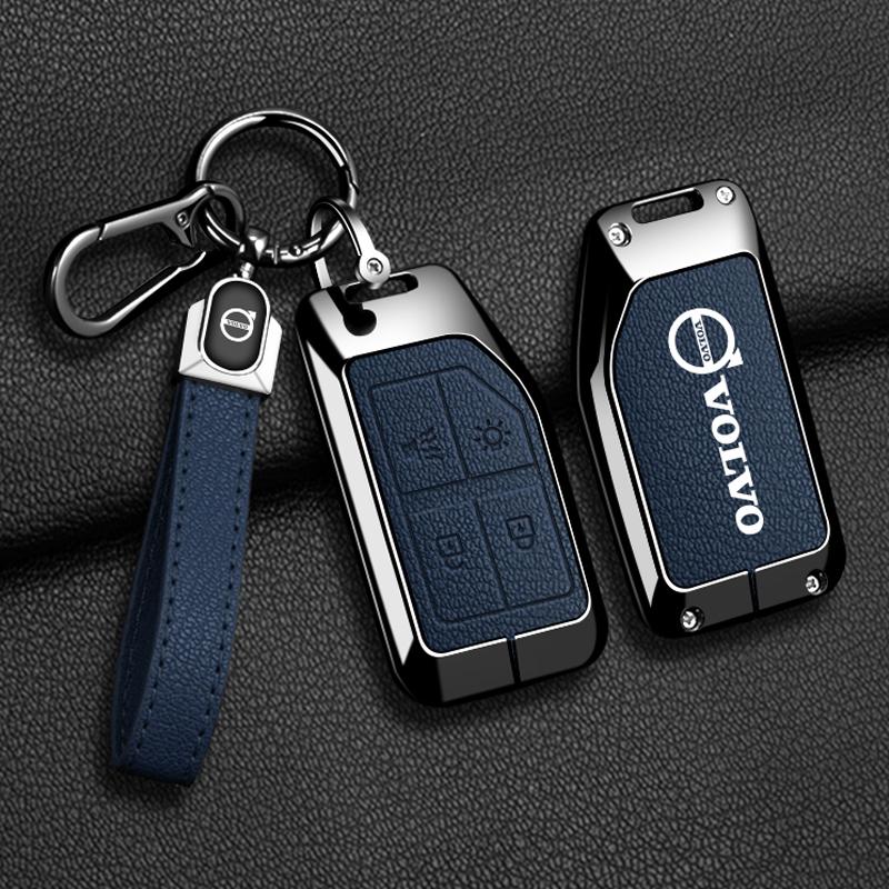 Zine Alloy Car Key Case Cover Shell Holder For Volvo FH16 RC FM EVRO 6 Fh CARGO 555 FM Heavy Truck Remote Protection Accessories