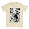 Summer Dragon Ball Android 18 Vintage Anime T-shirt Men's Pure Cotton Washed Tees Casual Loose Short Sleeve