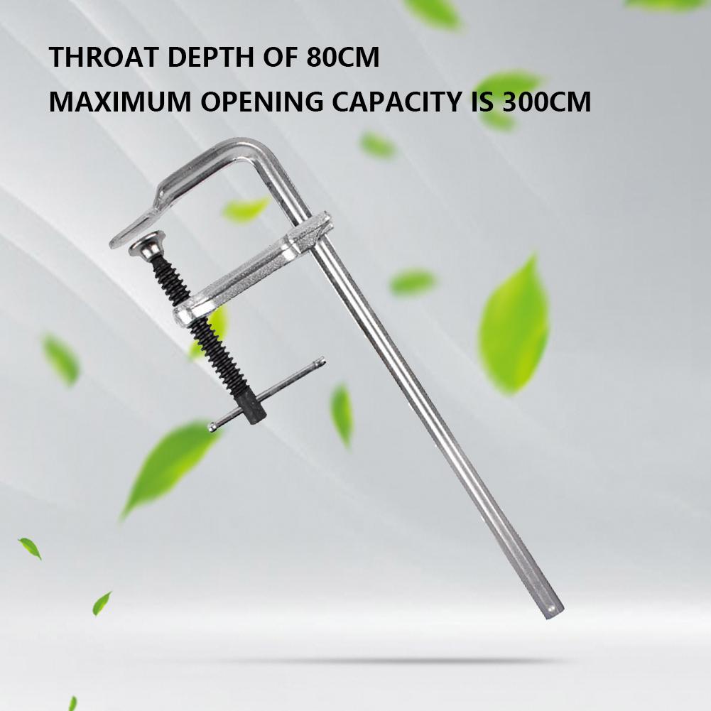 F-Bar Clamp 12-Inch Light-duty Drop Forged Steel Clamp Adjustable Rotating Pad for Welding Woodworking Metal Working DIY