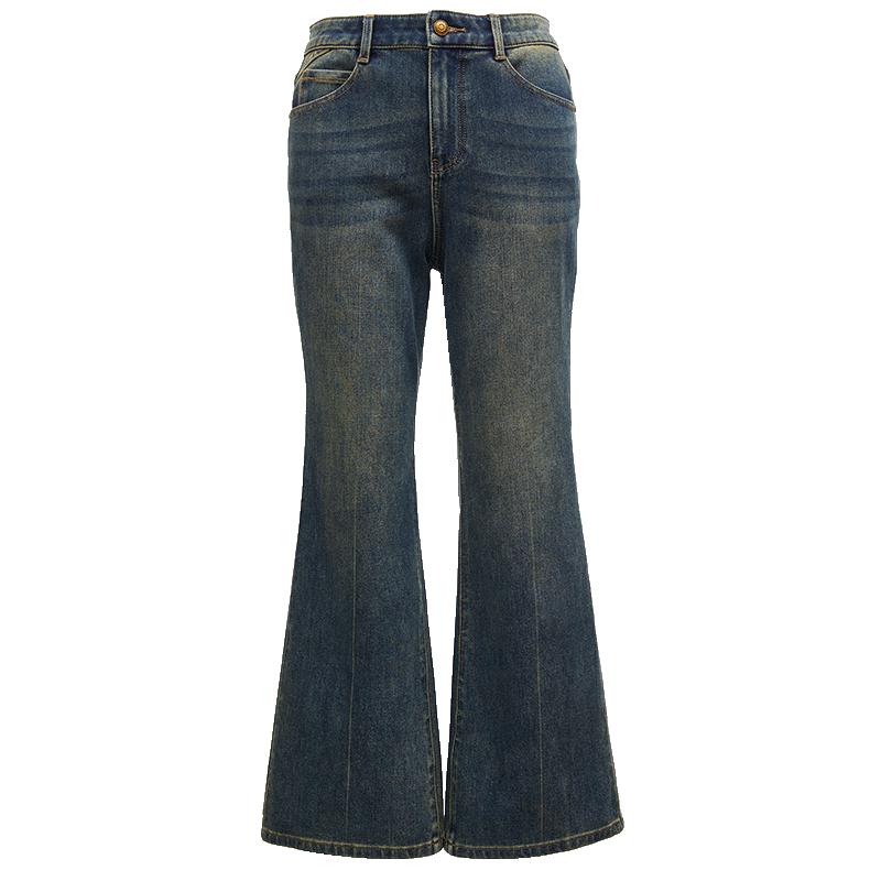 

VEROMODA Women s Washed Micro-Flare Cropped Jeans S