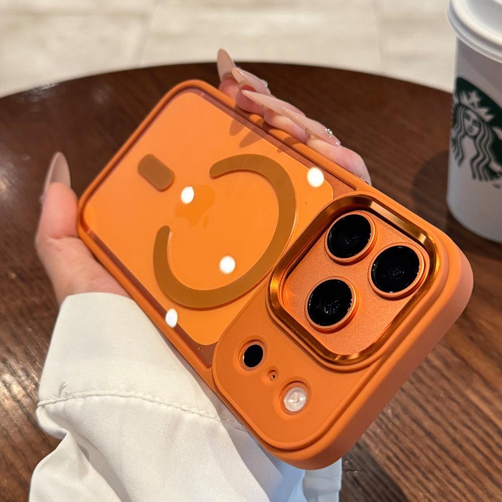 New Transparent Magnetic Phone Case for IPhone 17 Air 16 15 14 13 12 17 Pro Max Camera Metal Lens for Magsafe Shockproof Cover