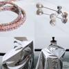 50x137cm Silver Reflective Mirror Cloth Garment Double-sided Silver Mirror TPU Fabric DIY Waterproof Stage Clothes Design Fabric