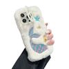 Autumn and Winter Plush Whale Mobile Phone Case Is Suitable for Apple 16PROMAX Trend 14 Fine Hole 15 Lens Holder 11
